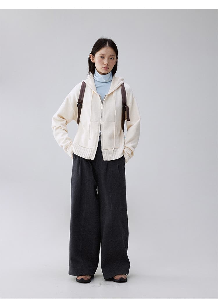 タックワイドパンツ タックワイドパンツ 上品なタックデザイン美脚パンツ