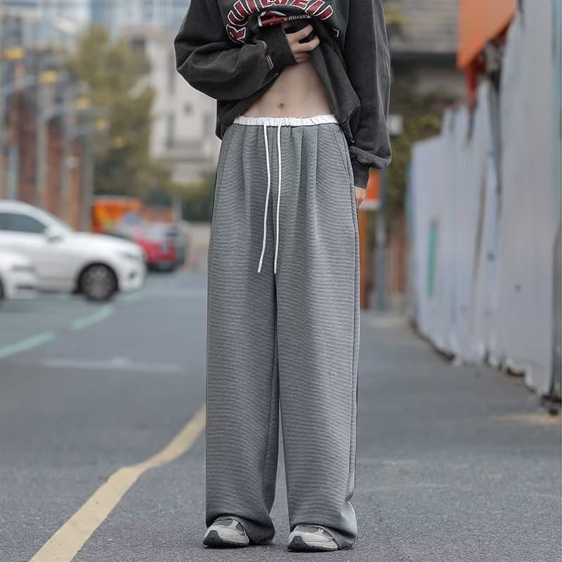 しなやかタックワイドパンツ