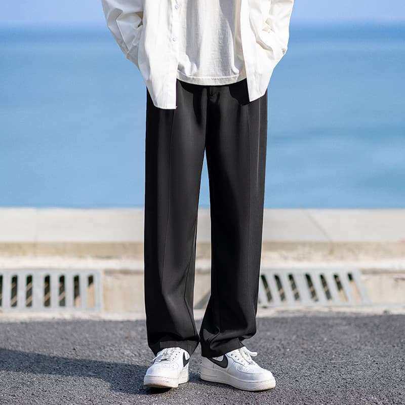 タックワイドパンツ ゆったりシルエット快適パンツ