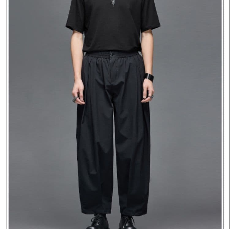タックワイドパンツ タックワイドパンツ 立体感たっぷり余裕シルエットパンツ