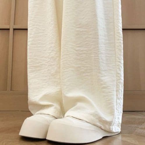 タックワイドパンツ タックワイドパンツ ゆったりとろみタックワイドパンツ