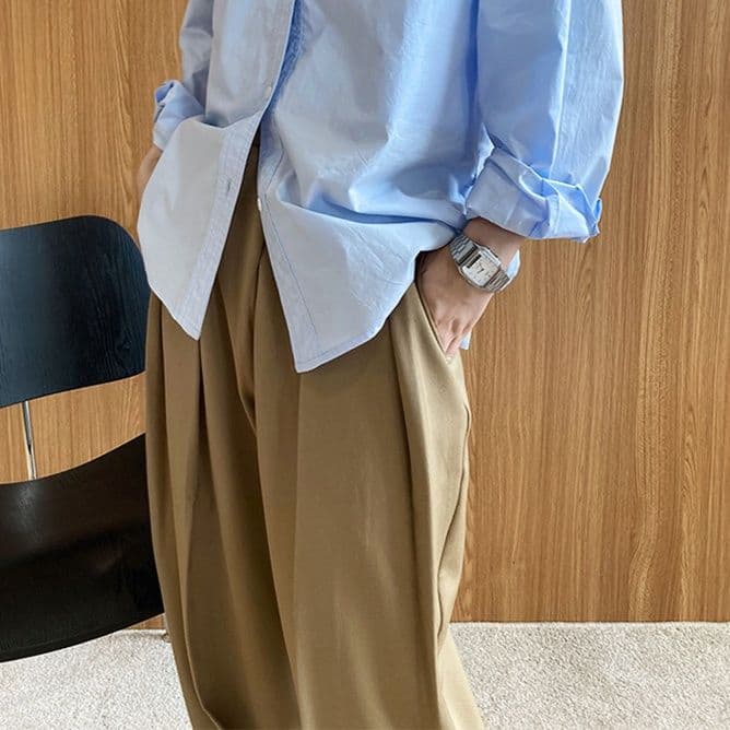 タックワイドパンツ タックワイドパンツ 上質ドレープタックワイドパンツ