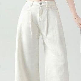 タックワイドパンツ タックワイドパンツ ゆったり高腰タックパンツ