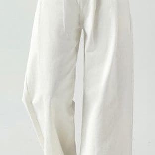 タックワイドパンツ タックワイドパンツ ゆったり高腰タックパンツ