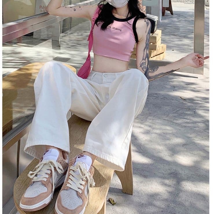 タックワイドパンツ ゆったりシルエットタックパンツ