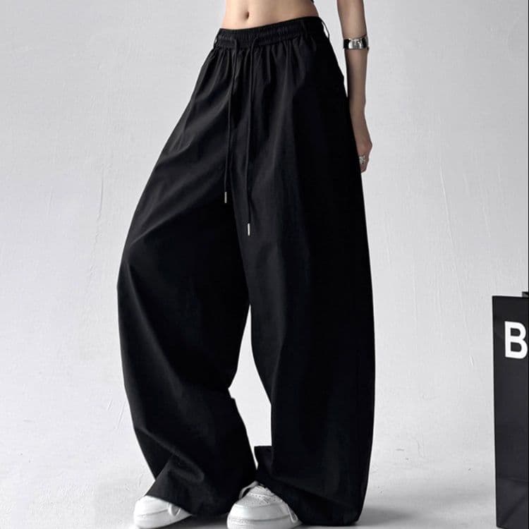 タックワイドパンツ ドレープシルエット極上タックパンツ