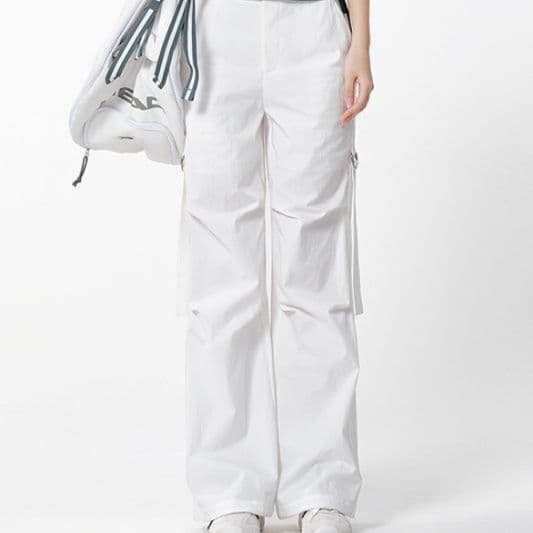 タックワイドパンツ すっきりシルエットタックパンツ