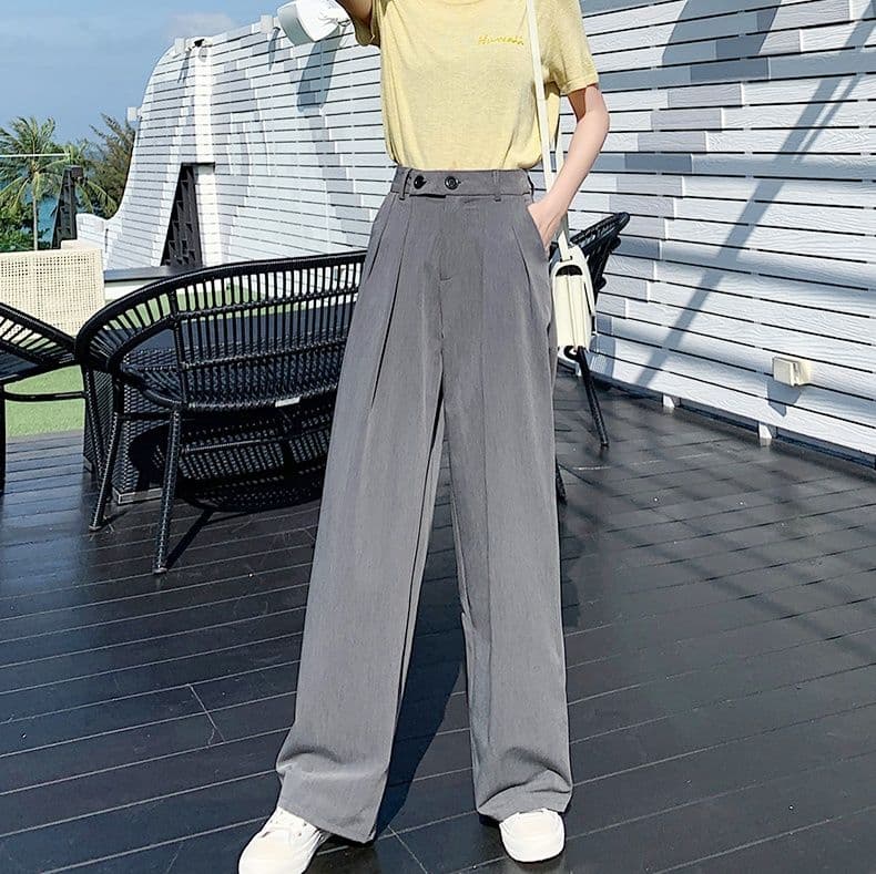 タックワイドパンツ リゾートテイラードタックパンツ