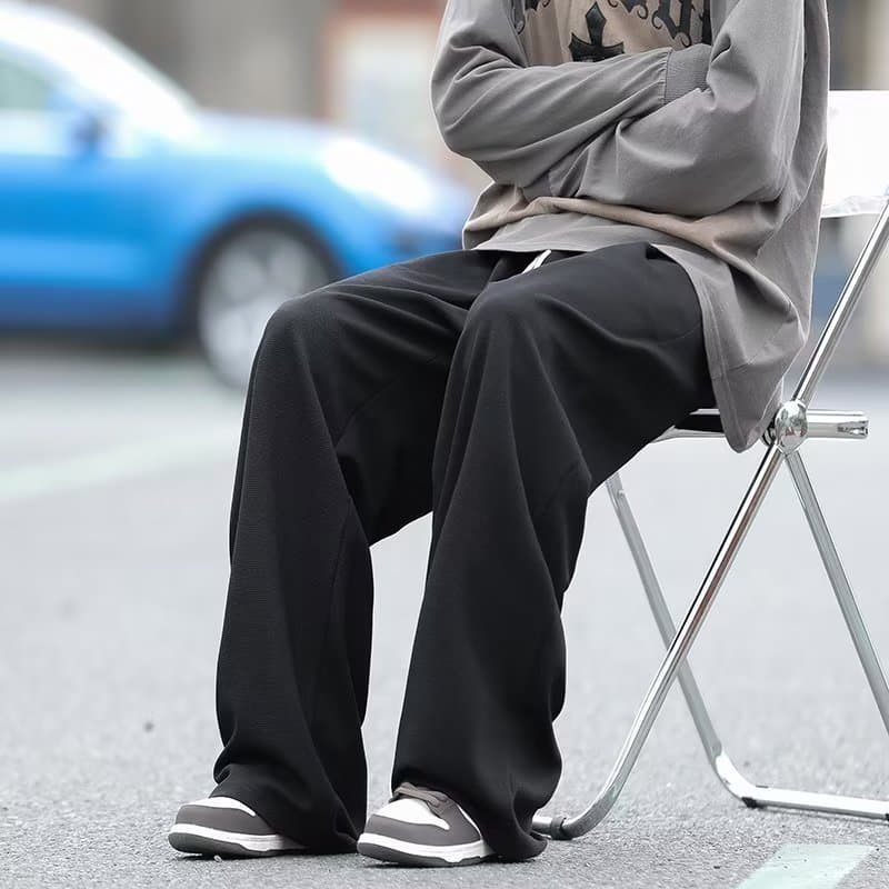 しなやかタックワイドパンツ