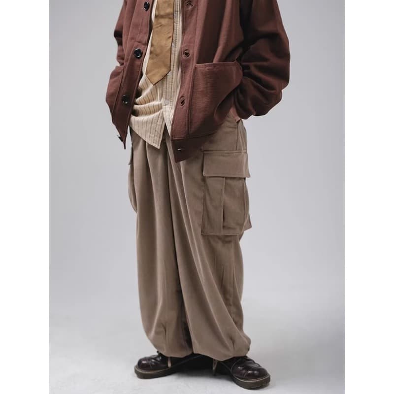 タックワイドパンツ ゆとりのある着心地 楽らくタックパンツ