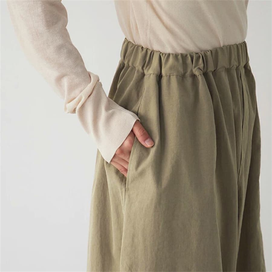 秋冬新作 タックワイドパンツ レディース ゆったり上品