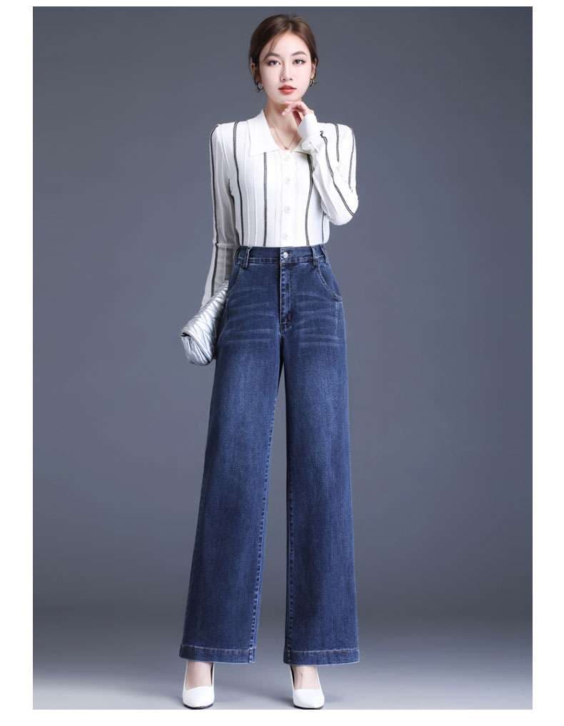 タックワイドパンツ リラックスワイドタックデニムパンツ