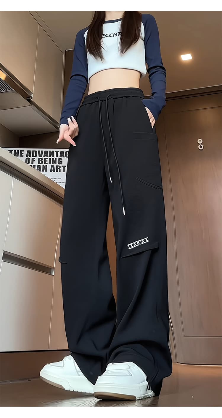 タックワイドパンツ ゆるふわストレッチワイドパンツ