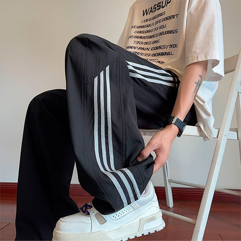 タックワイドパンツ ゆったりタックストレッチパンツ