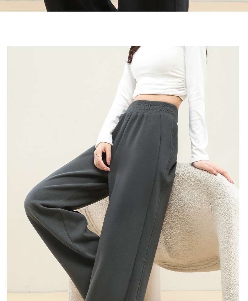 なめらかストレッチタックワイドパンツ