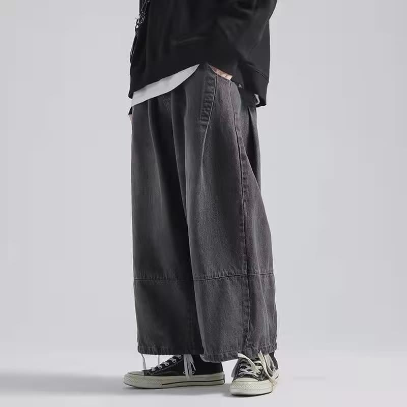 タックワイドパンツ ゆったりリラックスタックワイド