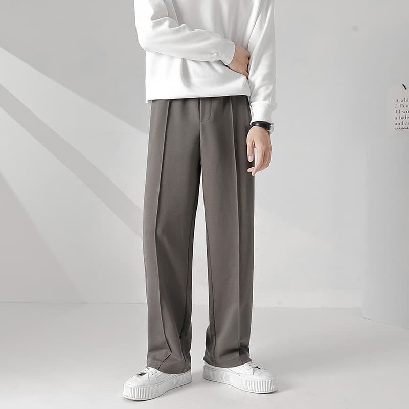タックワイドパンツ はきこなし自由自在ストレッチワイドパンツ