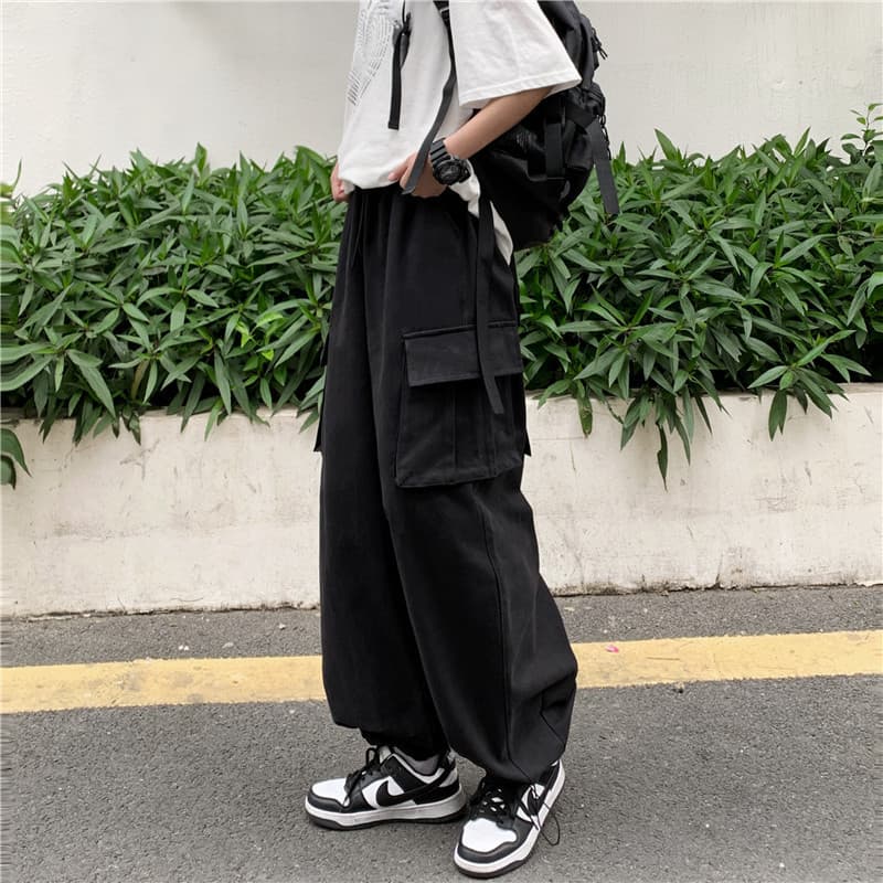 リラックス タックワイドパンツ