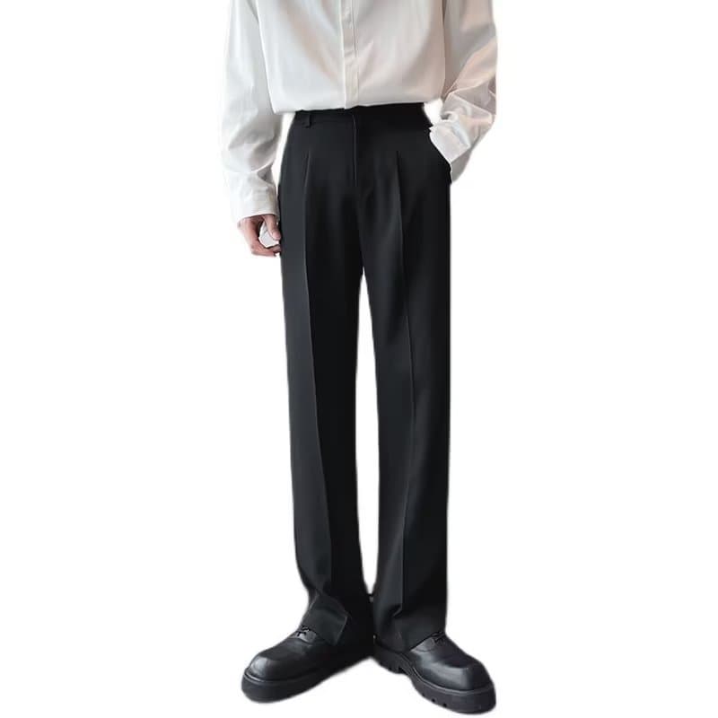 タックワイドパンツ なめらか艶感ワイドパンツ