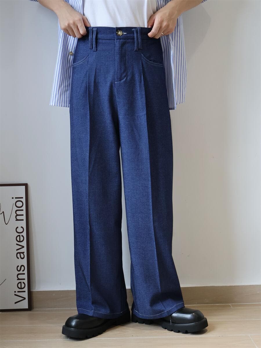 タックワイドパンツ タックワイドパンツ ゆったり美シルエットタックパンツ