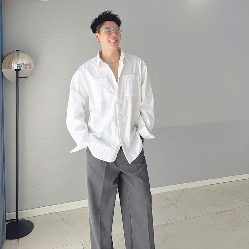 タックワイドパンツ 上質フォーマルタックワイドパンツ