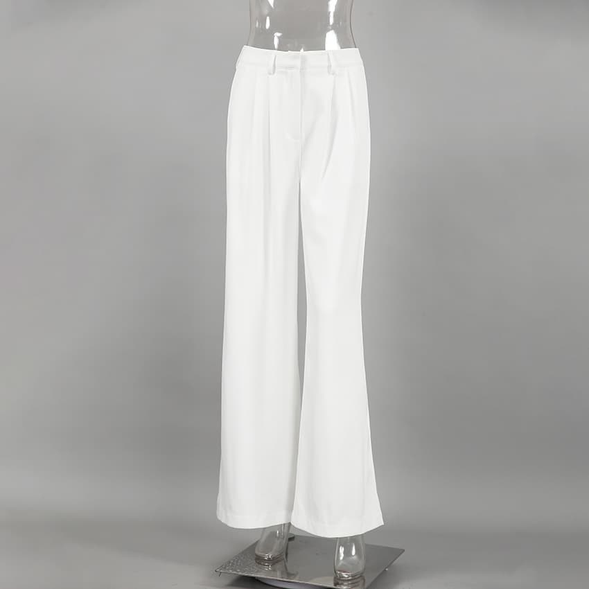 タックワイドパンツ 上質感タックワイドパンツ