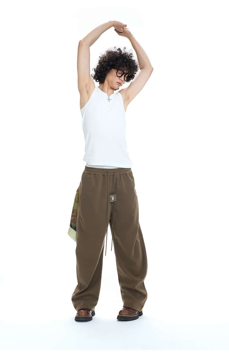 タックワイドパンツ リラックスワイドタックイージーパンツ