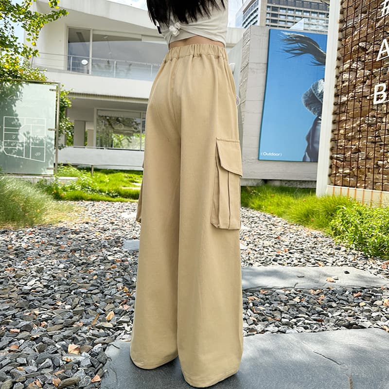 タックワイドパンツ リラックスカーゴワイドパンツ