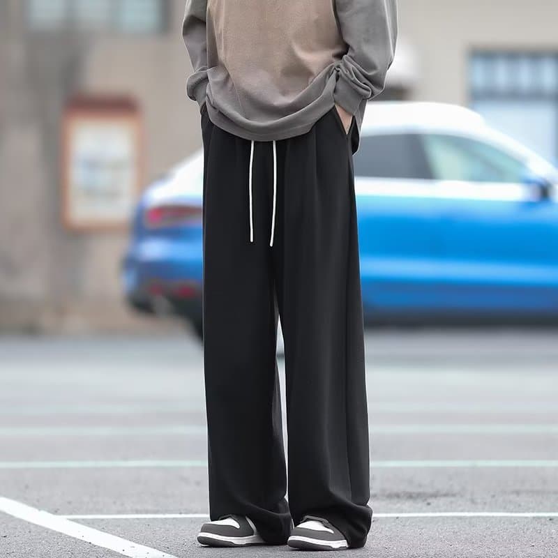 しなやかタックワイドパンツ