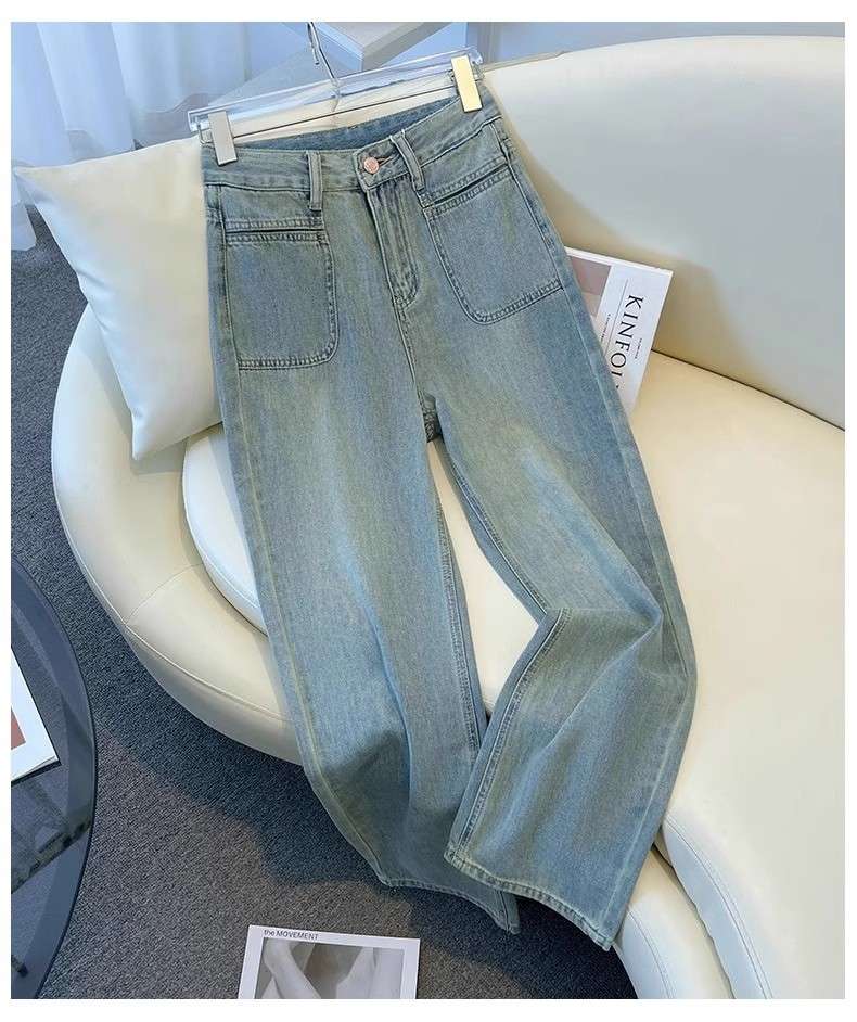 タックワイドパンツ ゆったり美シルエットタックワイドデニム