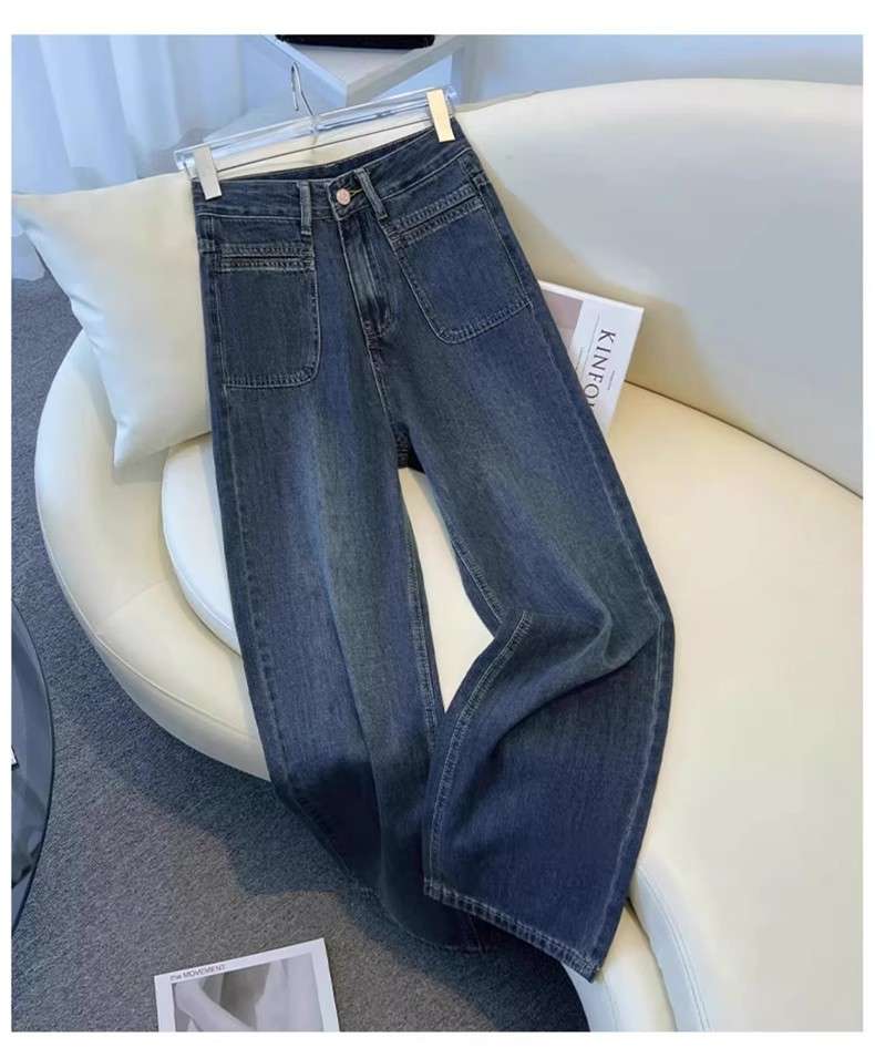 タックワイドパンツ ゆったり美シルエットタックワイドデニム