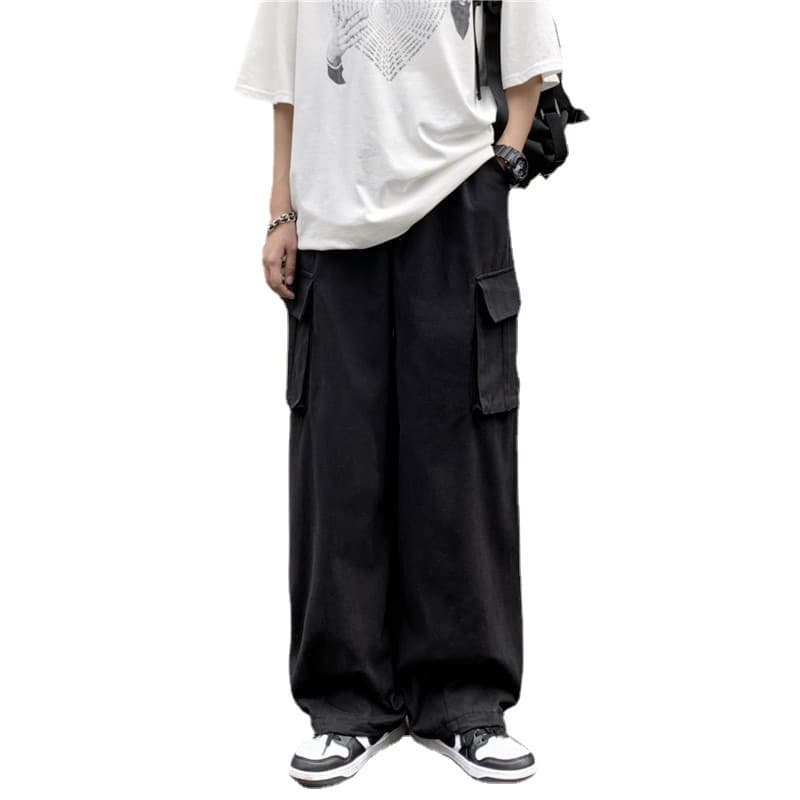 リラックス タックワイドパンツ