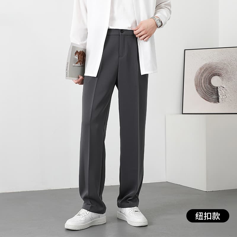 タックワイドパンツ しなやかワイドタックスラックス