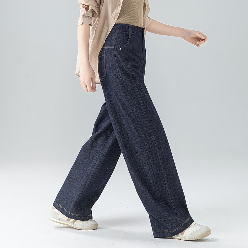 タックワイドパンツこだわり織り タックワイドパンツ