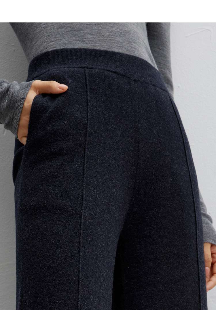 タックワイドパンツ やわらかウエストワイドパンツ