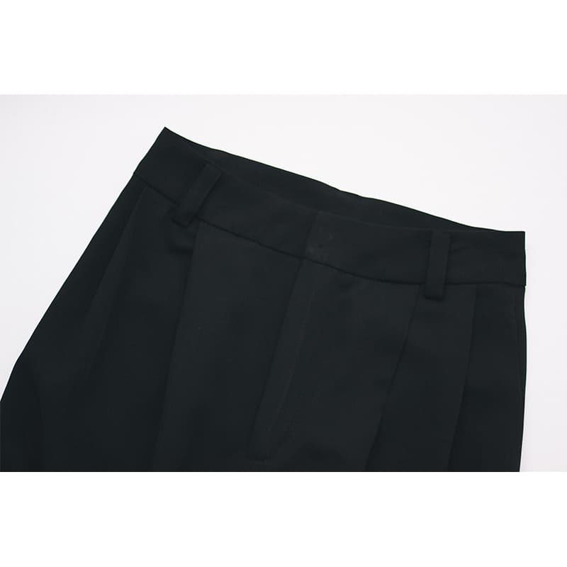 タックワイドパンツ タックワイドパンツ 上品なたたずまい ゆったりタック入りパンツ