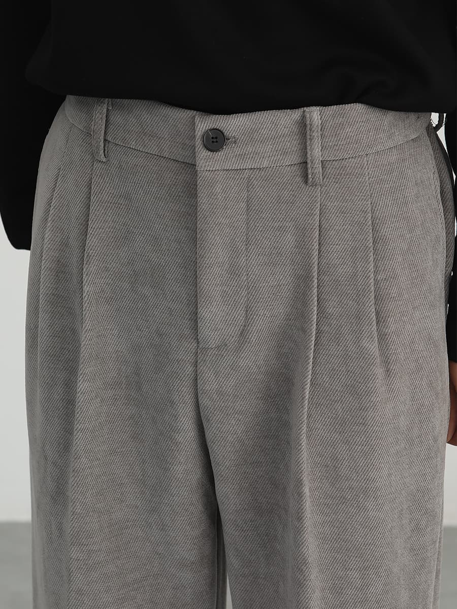 タックワイドパンツ 洗練ドレープタックパンツ