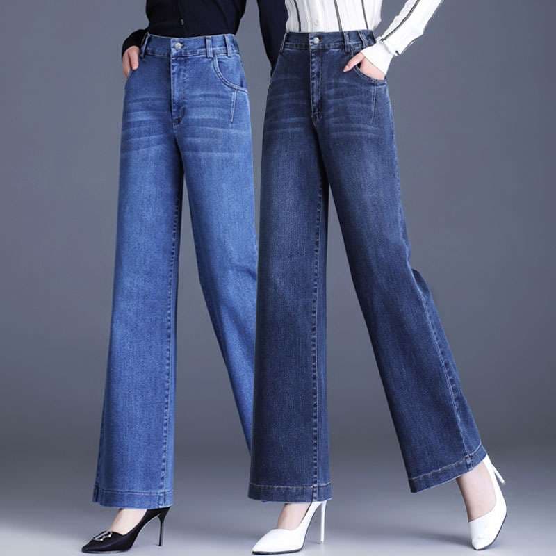 タックワイドパンツ リラックスワイドタックデニムパンツ
