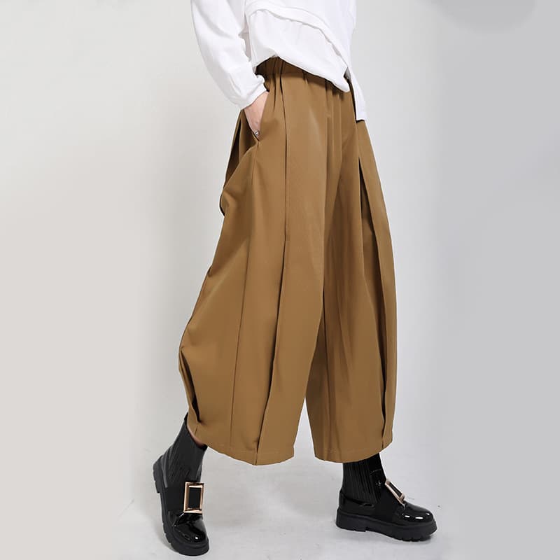 タックワイドパンツ らくらくタックワイドパンツ