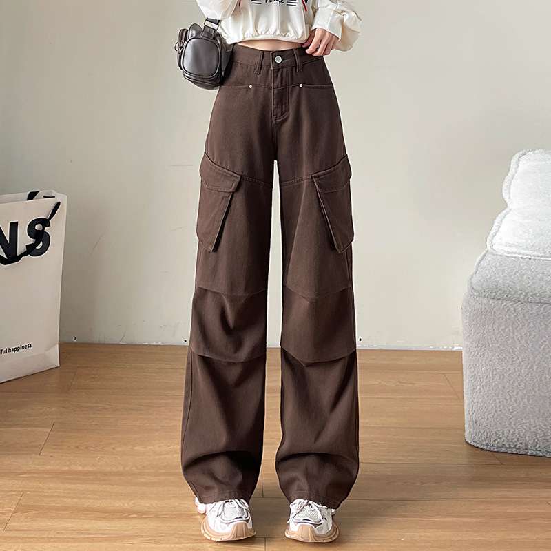 タックワイドパンツ ゆったり快適カーゴワイドパンツ