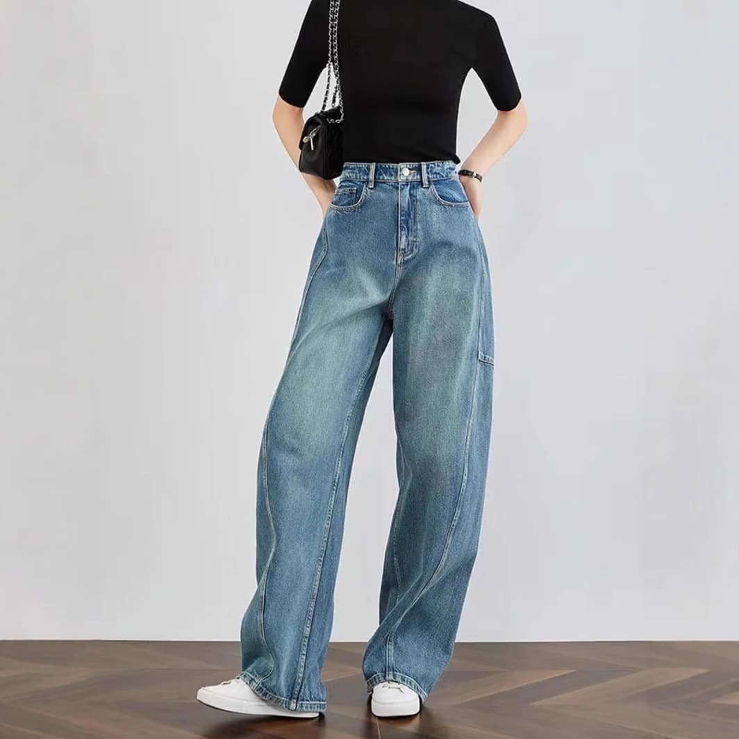 大人のゆとりタックワイドパンツ
