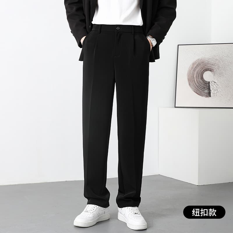 タックワイドパンツ しなやかワイドタックスラックス
