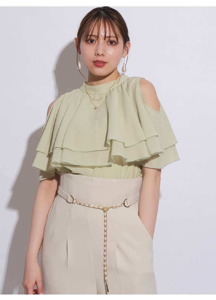 タックワイドパンツ 美シルエット リラックスワイドパンツ