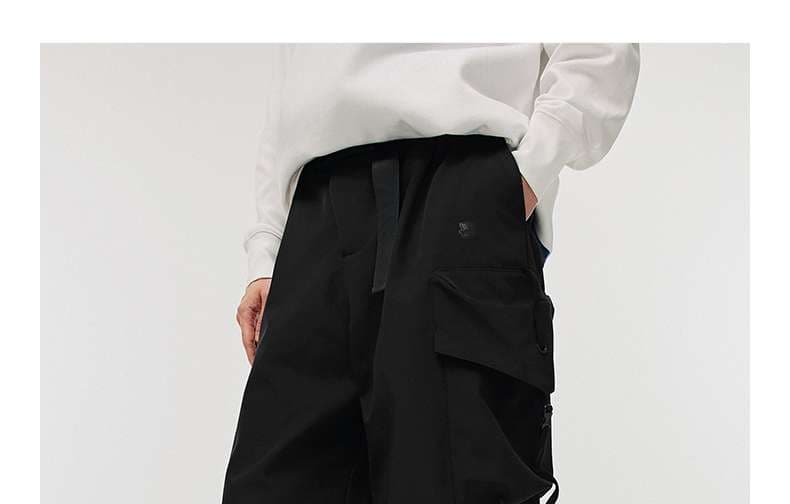 タックワイドパンツ ゆったりウエストパンツ