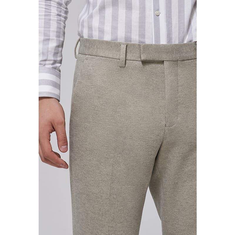しなやかストレッチ タックワイドパンツ
