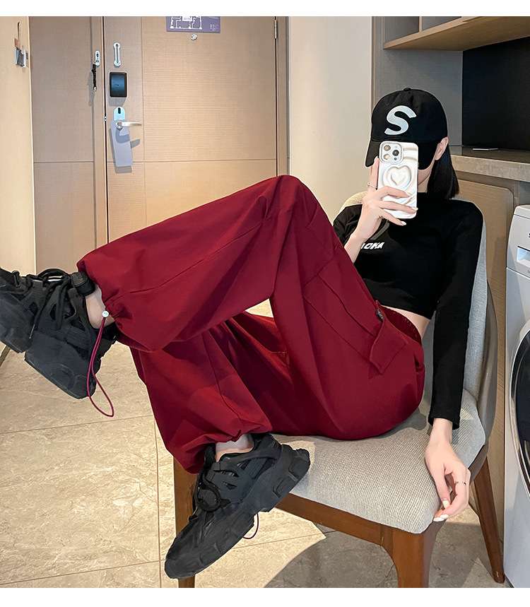 タックワイドパンツ やわらかストレッチワイドパンツ