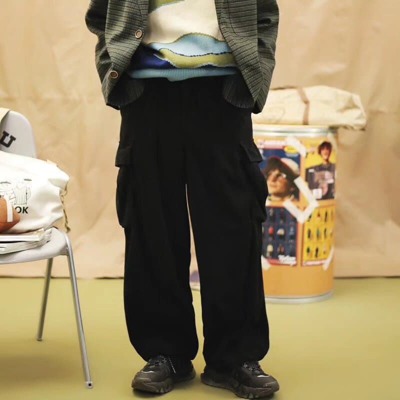 タックワイドパンツ ゆったりリラックスタックパンツ