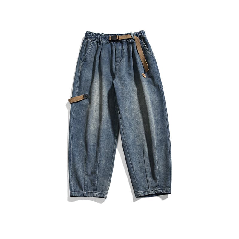 タックワイドパンツ ベーシックワイドタックベルトループパンツ
