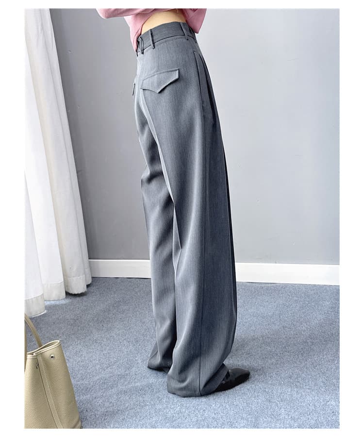 タックワイドパンツ 上質フォーマルタックパンツ