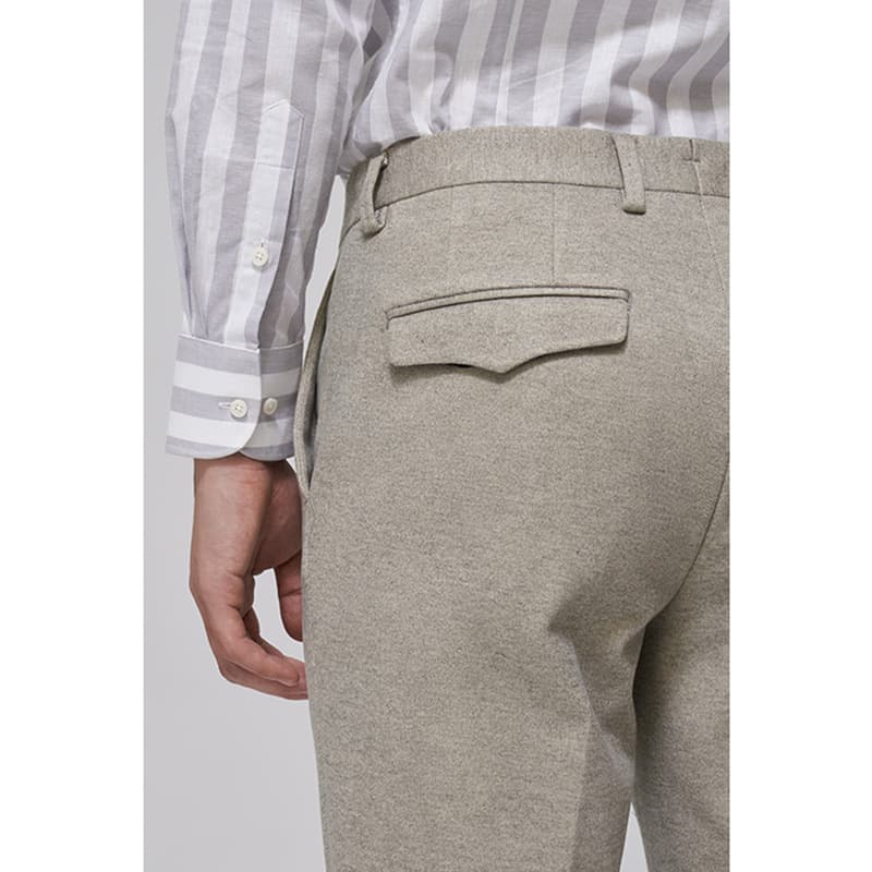 しなやかストレッチ タックワイドパンツ